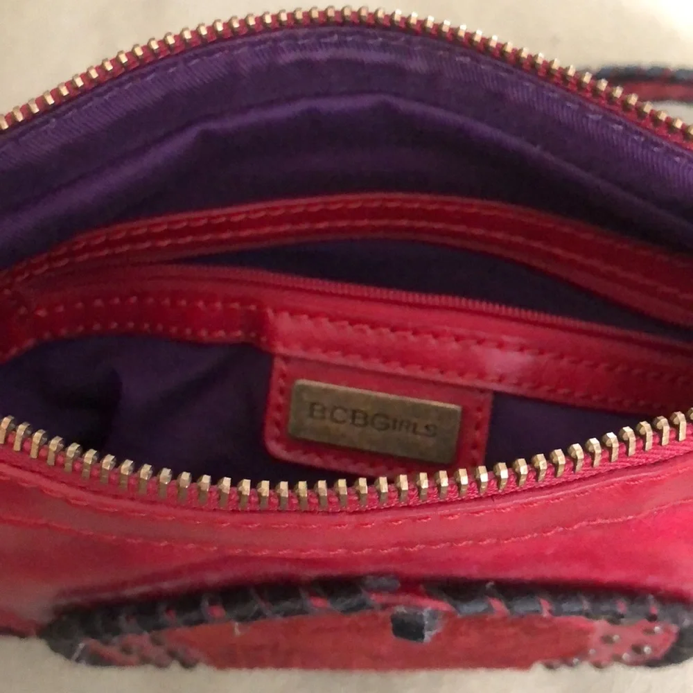 BCBG *COLLECTORS*handbag in RED with Black trim.